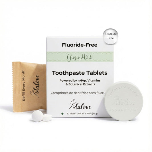Fluoride-Free Yuzu Mint Toothpaste Tablets — 1 Month Supply