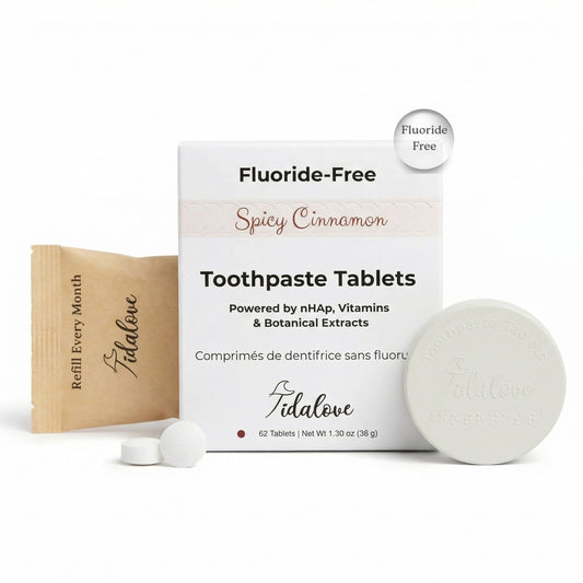 Fluoride-Free Cinnamon Toothpaste Tablets — 1 Month Supply