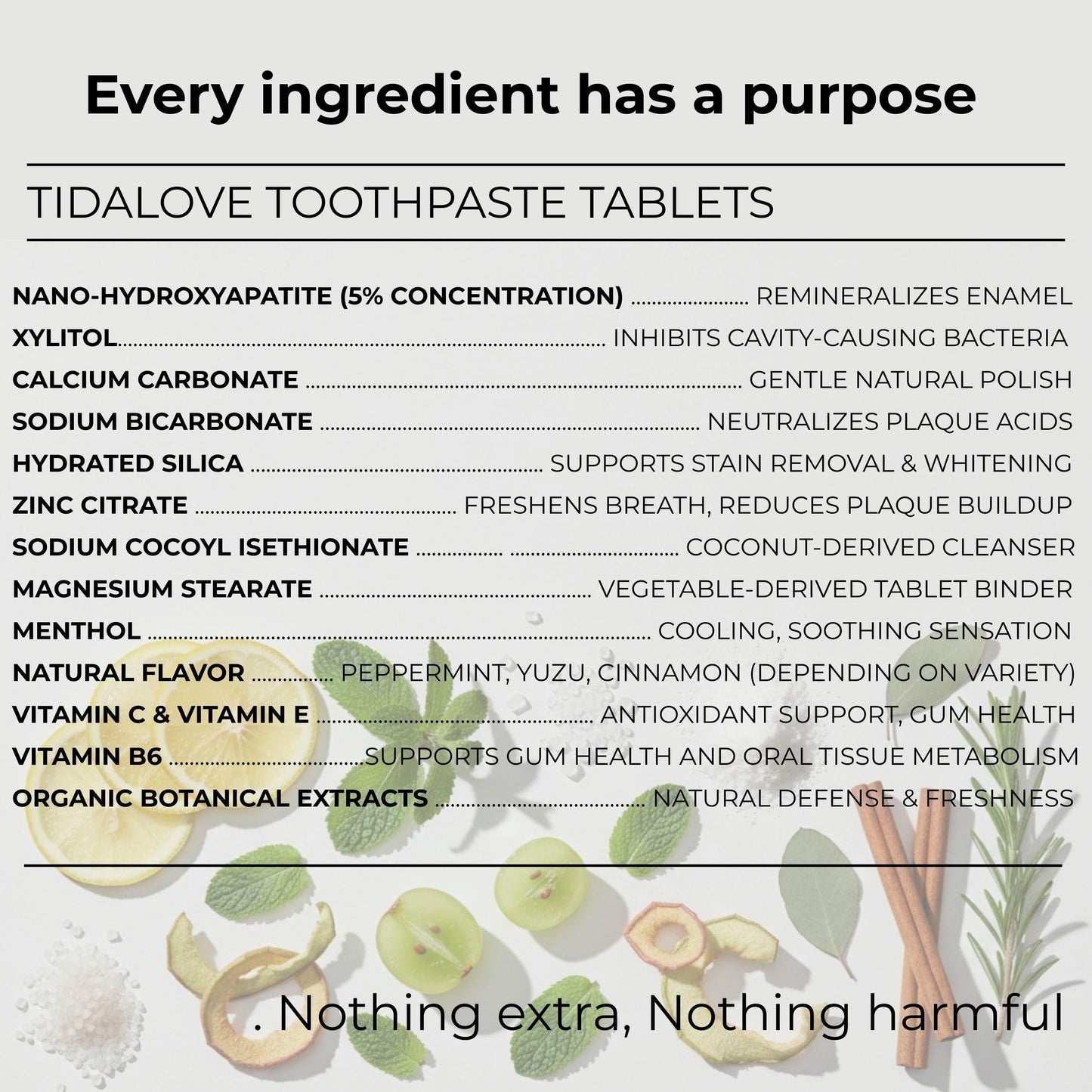 Fluoride-Free Cool Mint Toothpaste Tablets — 4 Month Supply