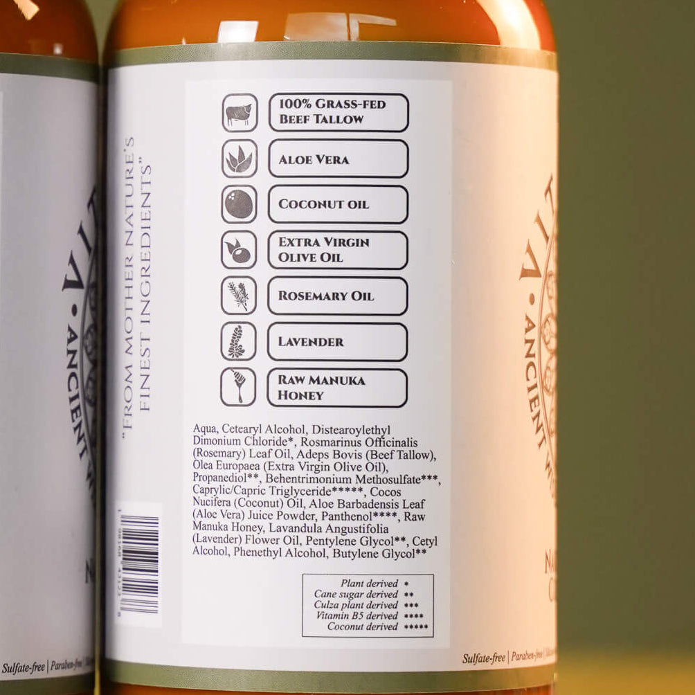 Women's Natural Conditioner - Tallow-Based Liquid Shampoo